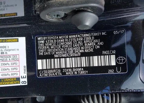 2018 Toyota C-Hr Xle z USA, uszkodzony, nr VIN NMTKHMBX2JR016619